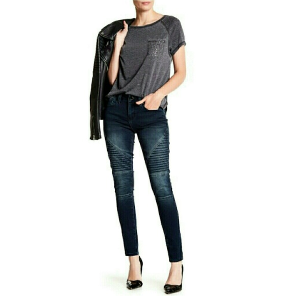 Seven7 Denim - Skinny Moto Jeans